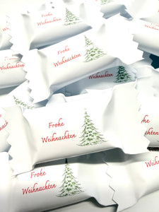 Bonbons personalisiert Weihnachten Geschenk Gastgeschenk Mitgebsel Streudeko Tischdeko Deko Tannenbaum Christbaum