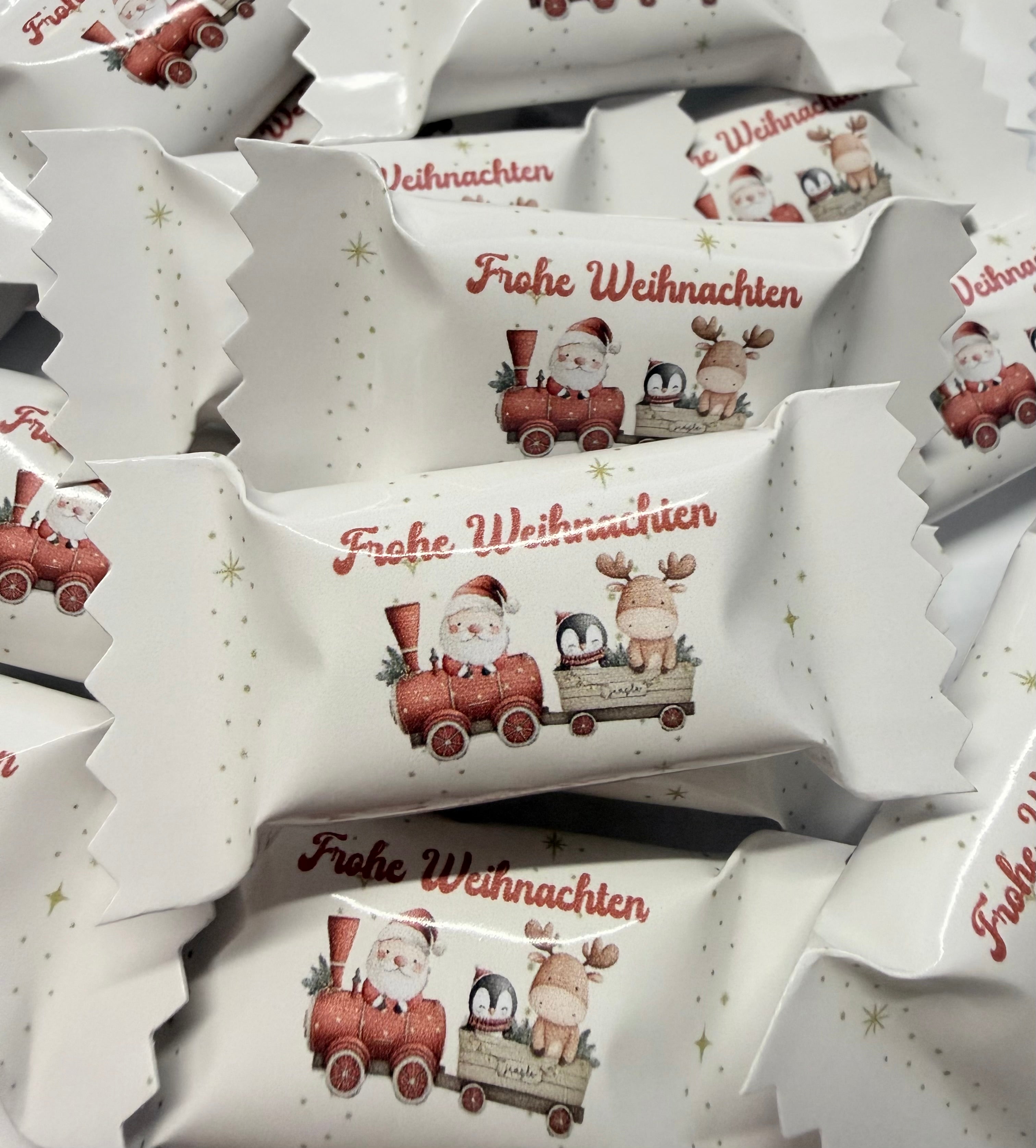 Personalisierte Bonbons mit name/ Tischdeko/ Streudeko/ gastgeschenke/ Mitgebsel/ Weihnachten/ Weihnachtszug