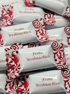 Bonbons personalisiert Weihnachten Geschenk Gastgeschenk Mitgebsel Streudeko Tischdeko Nikolaus Zuckerstange Deko