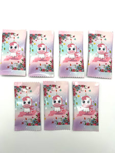 Gummibärchen Haribo personalisiert Einhorn pink Blumen