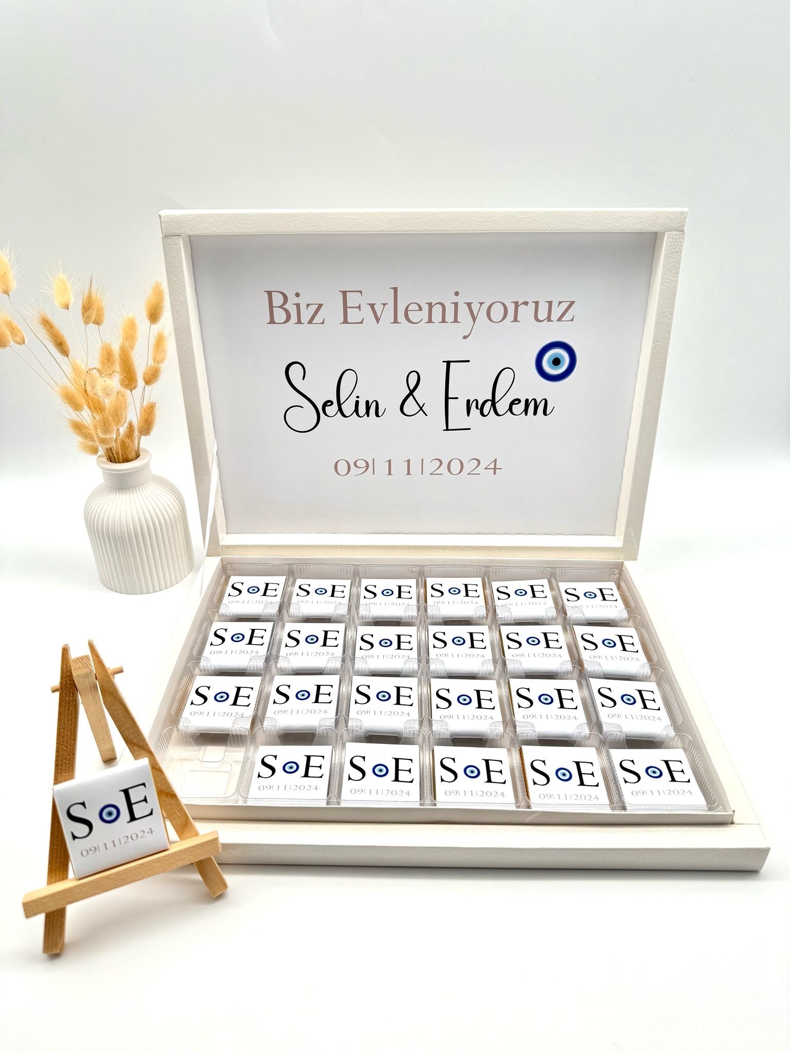 Schokobox Hochzeit Braut Trauung nisan Verlobung Nazar Boncuk