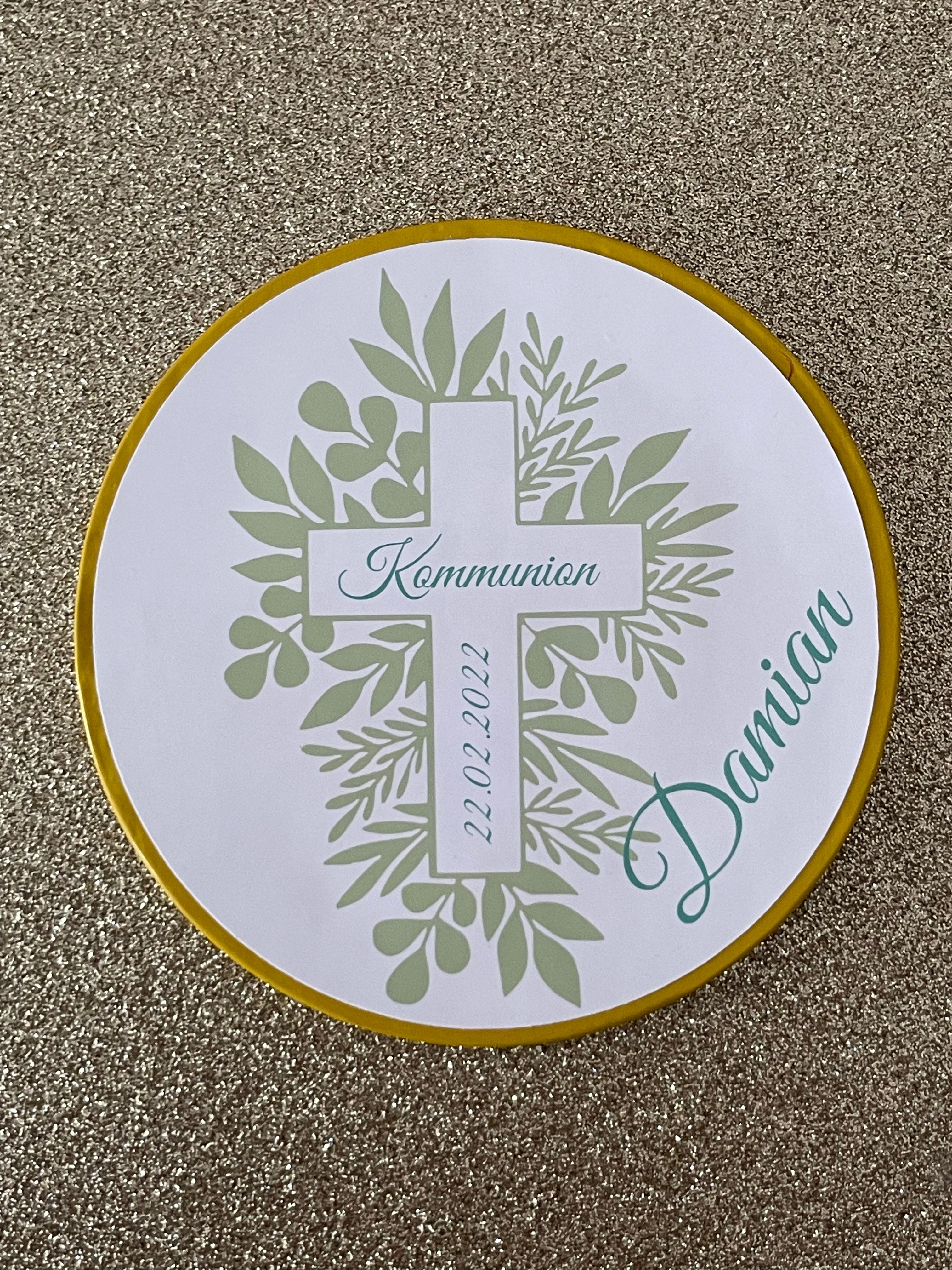 Schokotaler personalisiert Taufe Konfirmation Firmung Kommunion verschiedene Motive