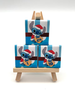 Stitch Adventskalender  Schokobox personalisiert Geburstag Gastgeschenk