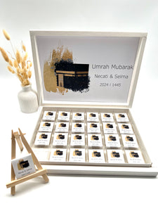 Schokobox personalisiert Umrah Mubarak Mubarek Hajj Ramadan Pilgerfahrt