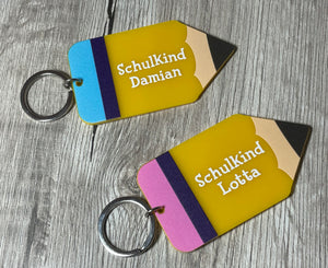 Schlüsselanhänger Einschulung personalisiert