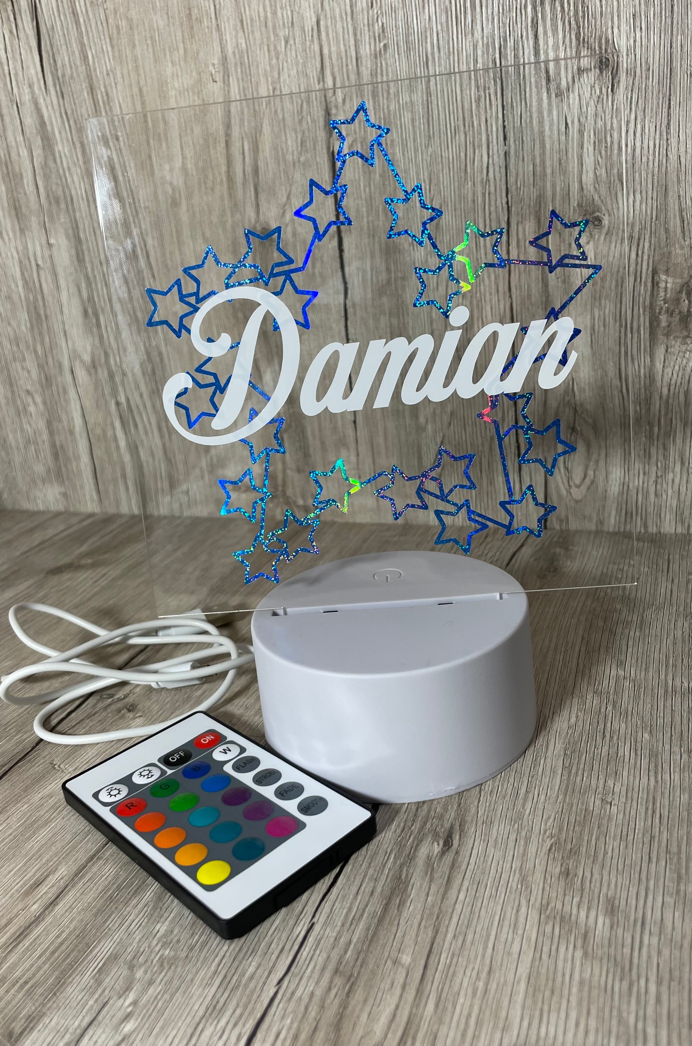 Nachtlampe LED Lampe Farbwechsel personalisiert