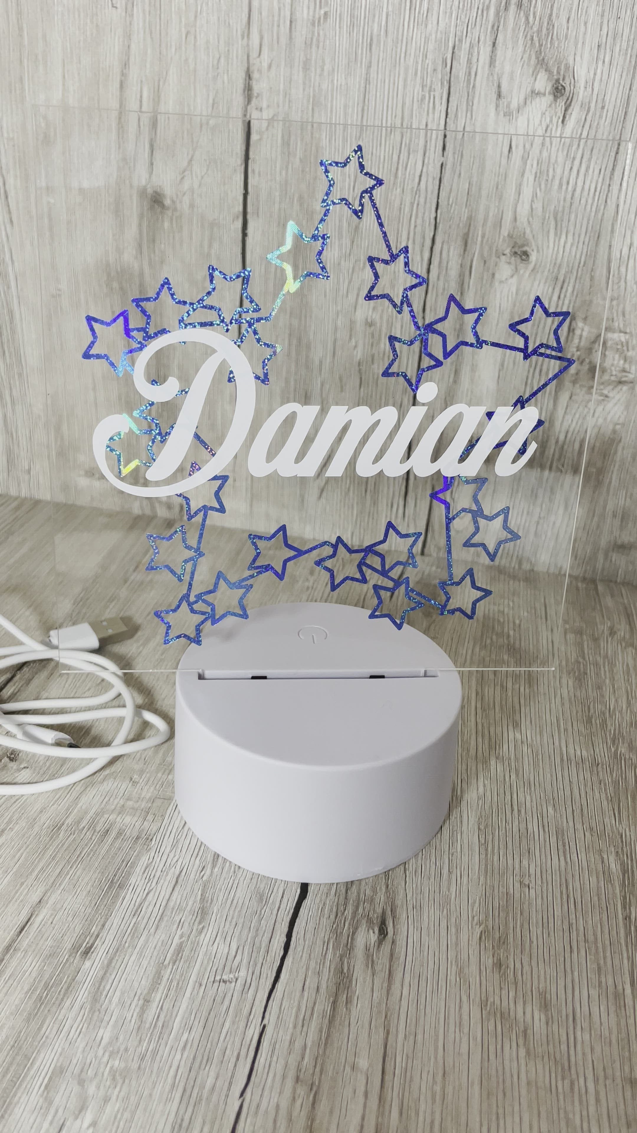 Nachtlampe LED Lampe Farbwechsel personalisiert